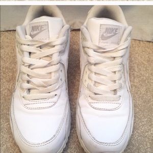 White Nike Air Max Shoes